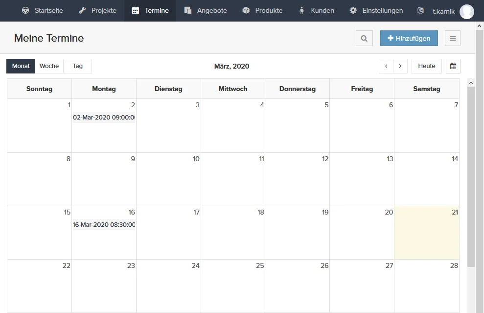 Einsatzplanung und Terminverwaltung im DÖLCO Schadenmanager